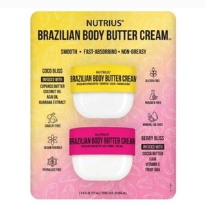 Nutrius Brazilian body butter cream 2pack